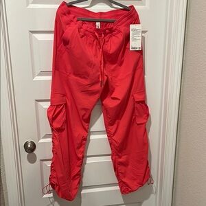 Lululemon Athletica Strawberry Pink Joggers with Elastic Waistband